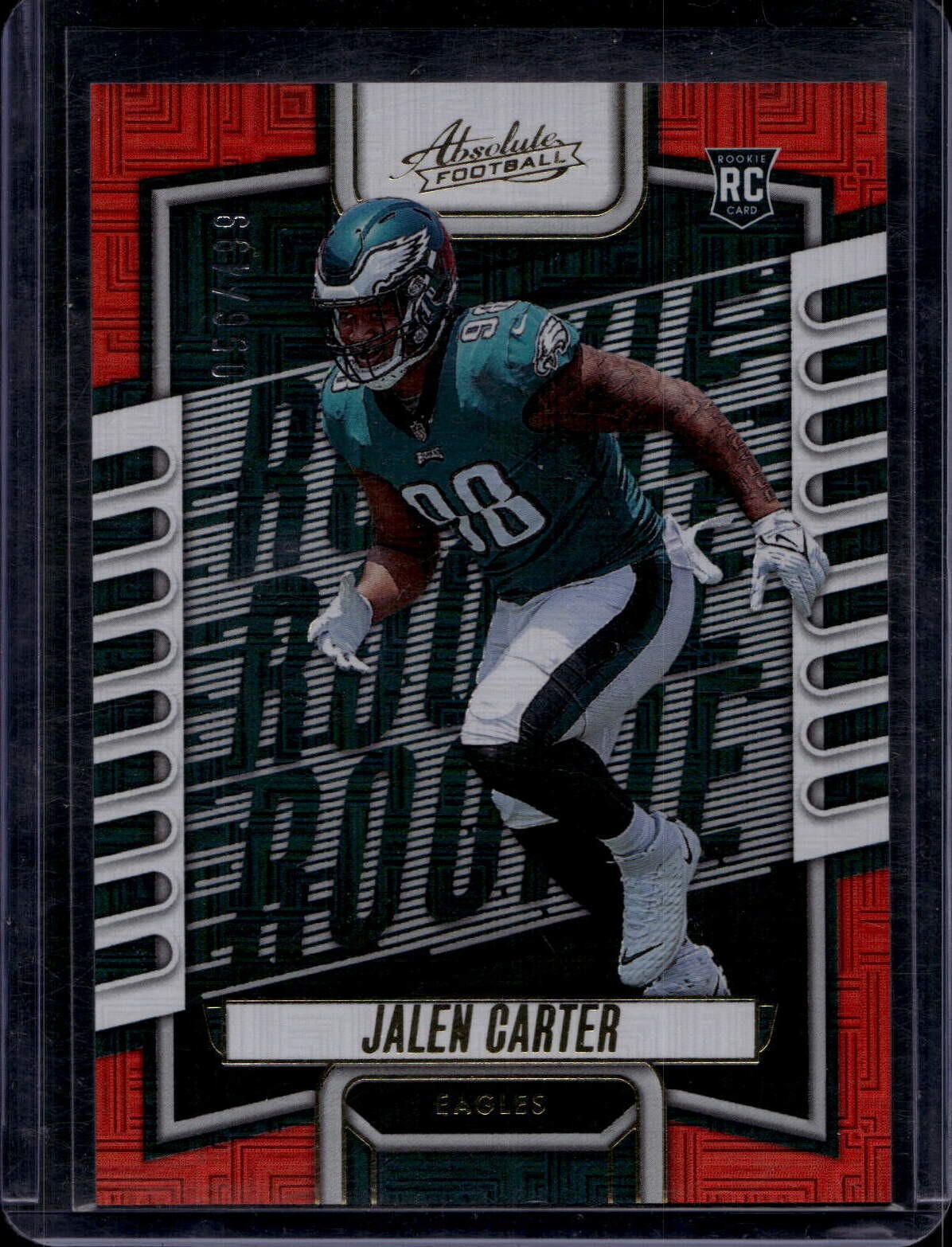 2023 Panini Absolute #107 Jalen Carter Red Squares #/499