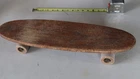 VINTAGE 1960s Montgomery Ward's Hawthorne Skateboard 22" w/ Clay Wheels Wooden