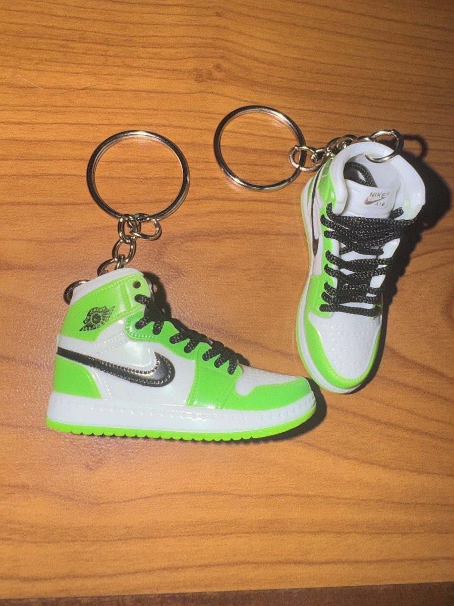 Mini Air Jordan 1 Retro High OG Sneaker Keychain Lime Green