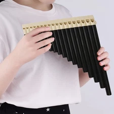 18 Pipes Pan Flute C Key - Instrument Design for Easy Play, Perfect for Students