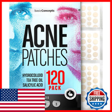 PatchRx Pimple Patches 120 Count Salicylic Acid Tea Tree Oil Hydrocolloid Acne C