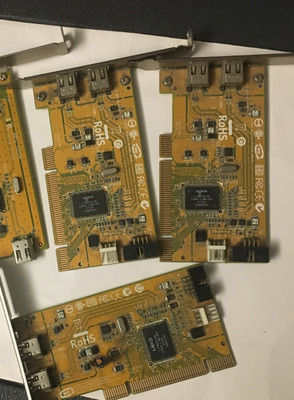 LOT OF 3 HP 441448-00 FireWire Controller PCI 32bit 2x IEEE1394