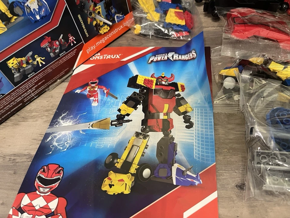 Mega Construx Power Rangers Mighty Morphin Megazord DPK78 New One Bag Opened - Image 4 of 4