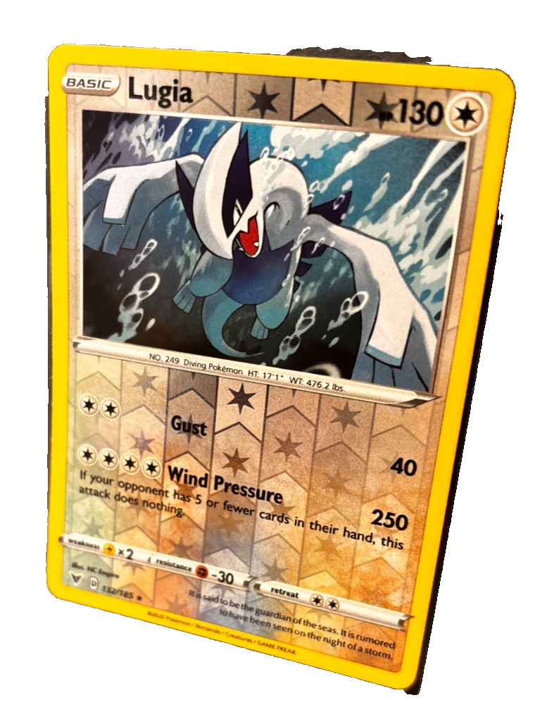 Lugia 132/185 Swsh04: Vivid Voltage Holo Pokemon Card NEAR MINT