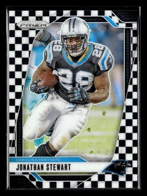 2024 Panini Prizm Jonathan Stewart Black and White Checker #45 Panthers U9753