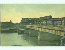 Divided-Back BRIDGE SCENE Boston Massachusetts MA : make an offer HJ1578