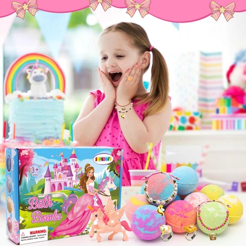 Bath Bombs for Kids with Surprise Inside Princess Toys Natural Bath Bombs Han... - Picture 4 of 7