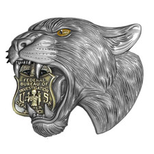 EL19-3 FBI Special Agent Intel Analyst Panther Challenge Coin Florida Gator Alli