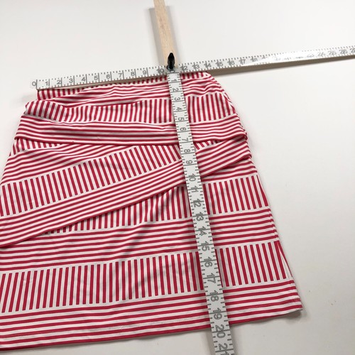 J.McLaughlin XS (Fits 28In) Tiered Pull On Women's Above Knee Skirt Red Pink - Picture 2 of 6