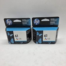 HP 63 Tri-Color Ink Cartridges, F6U61AN, Exp 2017/2020 Genuine 2x Lot