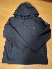 Final Fantasy VII Meteor Mountain Parka Black Nylon M Size Used Clean