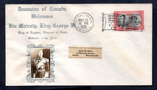 Canada - 1939 KGVI Royal Visit, Royal Train First Day Cover