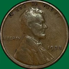 1933 Lincoln Wheat Cent Very Fine VF Coin #35008
