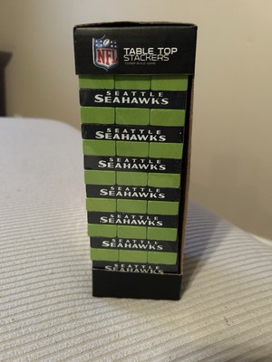 Wild Sports NFL Seattle Seahawks Table Top Stackers Block Game Blue Green