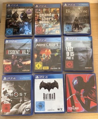 PS4 Playstation 4 Spiele Sammlung Konvolut - Zustände gut bis sehr gut