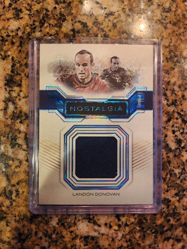 ⚽️ 2024 Futera Unique Landon Donovan Nostalgia Match Worn Jersey /09 #NS35