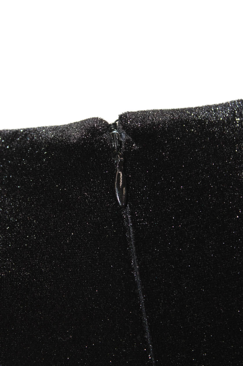 Calvin Klein Women Sheath Wrap Black V-Neck Long Sleeve Dress Size 6 thumbnail 4