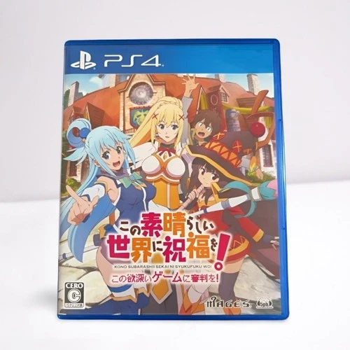 KonoSuba Judgment on this Greedy Game Sony PlayStation4 Tested and Working Japan