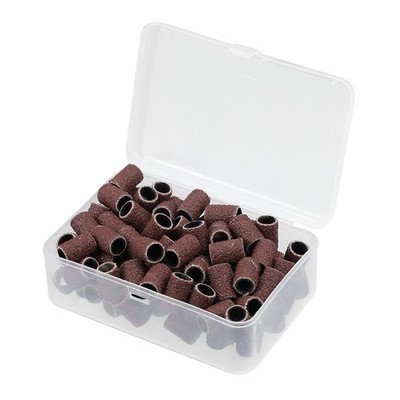 VOCOSTE 100 Pieces 60 Grit Sanding Bands Set with Free Box, Drum Sander Sandi...