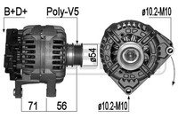 ERA 209096A Generator, Lichtmaschine FüR Opel Astra H Caravan (A04)