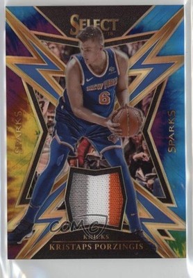 2017-18 Panini Select Sparks Tie-Dye Prizm 8/25 Kristaps Porzingis #SP-KPZ 9l4