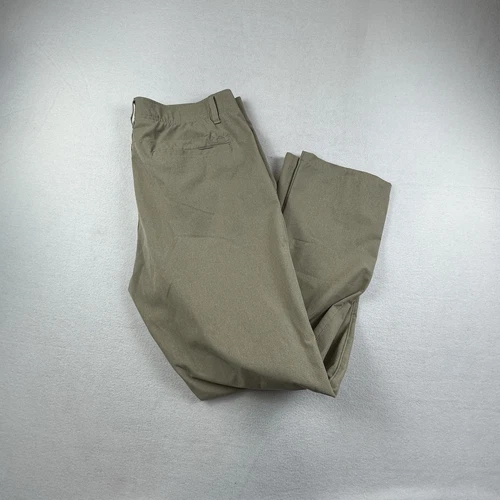 Pantaloni Under Armour Uomo 38 Beige UA Ventilati Golf Pantaloni Elasticizzati Vita Performance