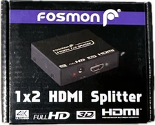 Fosmon 1X2 HDMI Splitter 4K/3D/HDMI/Full HD Home/RV