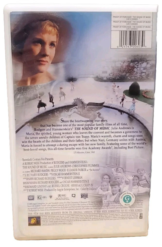 The Sound Of Music (VHS, 1983, Widescreen) - Image 2 of 2
