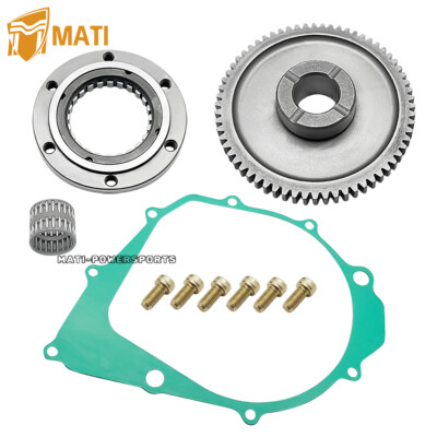 For YAMAHA Warrior 350 Raptor 350 Starter Clutch One Way Bearing Gear Idler Kit 