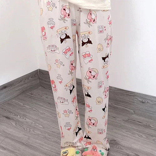 KT Cinnamoroll Kuromi My Melody Pochacco Women Pajama Pant Home Trousers - Picture 29 of 30