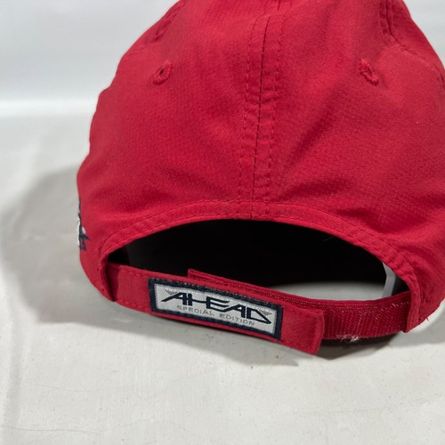 The Greenbrier Ahead Cappello Leggero Berretto Golf Rosso Regolabile Extreme Adj Fit - Foto 7 di 11