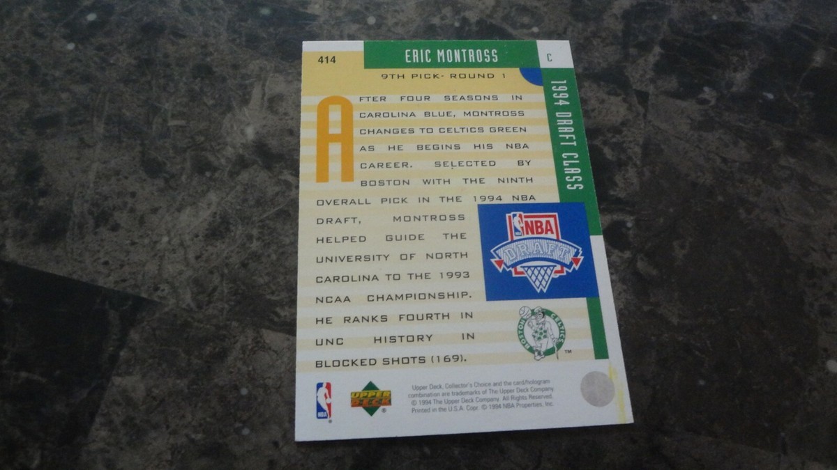 1994 UPPER DECK COLLECTOR'S CHOICE #414 ERIC MONTROSS BASKETBALL