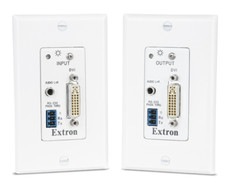 Extron DVI 201 a D Tx/Rx Twisted Pair Extender Set 60-865-03 White New STP