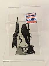 B-Side Label Sticker Katana Girl Seiza Waterproof US SELLER