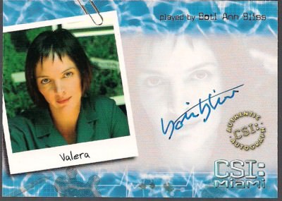 CSI MIAMI STRICTLY INK BOTI ANN BLISS AS TECH MAXINE VALERA AUTOGRAPH ...