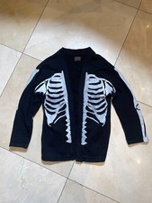 Kapital Kountry black Skeleton Bones Cardigan Medium size 2 
