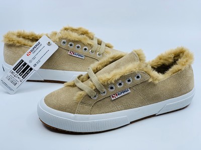 superga fur lined shoes