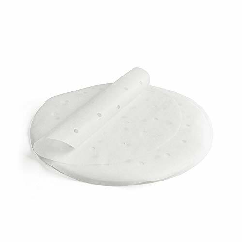 KiKiHong 100 Pezzi Pergamena Rotonda Perforated bambù Steamer Liner, (P3d)