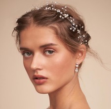 NWT 248 BHLDN Untamed Petals Bridal Crystal Headpiece
