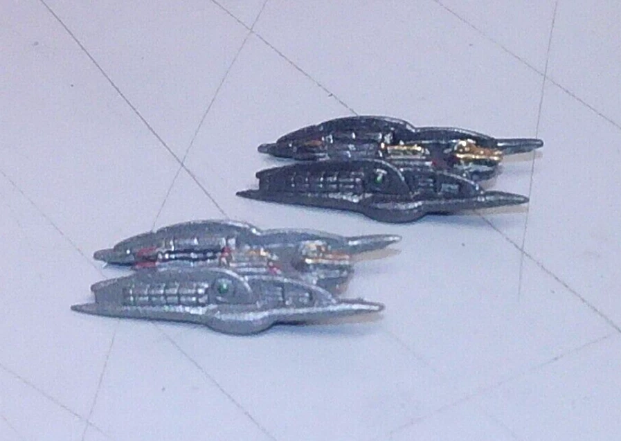 BATTLESTAR GALACTICA THE GAME CYLON HEAVY RAIDER SET #1 (FFG, PLASTIC, PAINTED) - Image 3 of 4