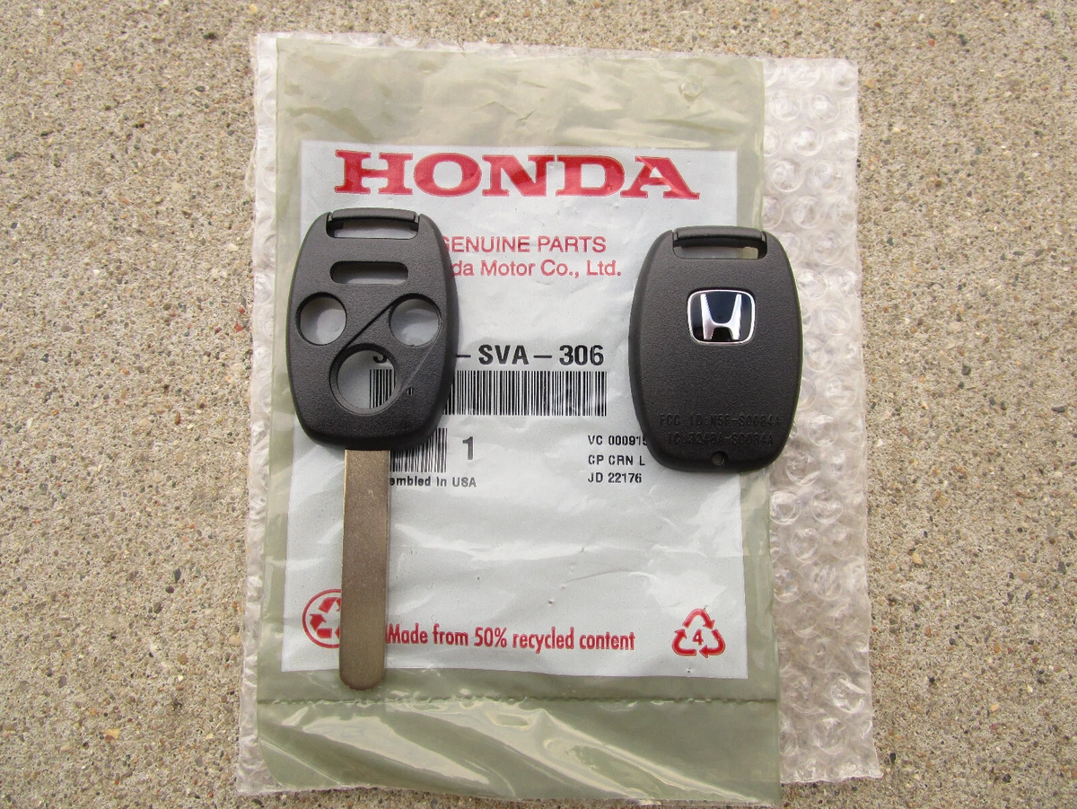 08 12 HONDA ACCORD UNCUT MASTER KEY REMOTE TRANSMITTER HOUSING