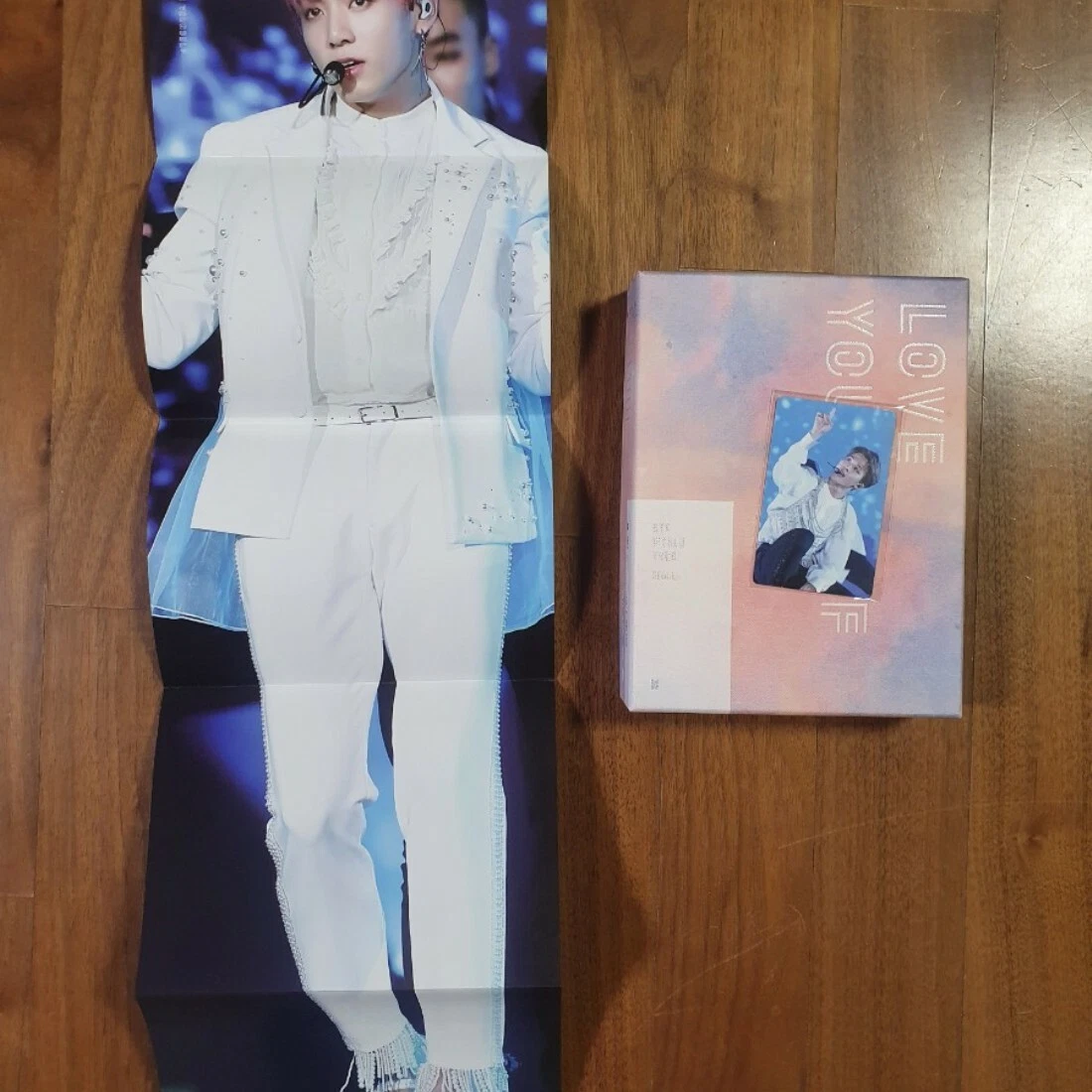 BTS Love Yourself In Seoul DVD Jimin Photo card + JK Poster Set Limited Rare