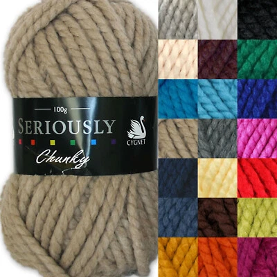 Cygnet Seriously Chunky & Mythically Chunky Acrylic Super Chunky Knitting Yarn