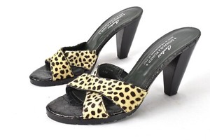 animal print open toe heels