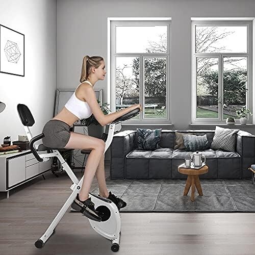 Sportneer Klappbares Ergometer 4-in-1 - Indoor Bike Mit 16 Widerstandsstufen & LCD Display