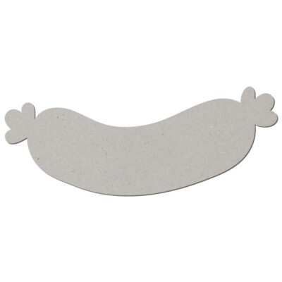 Pappe Weißwurst V1 - Basteln Deko 5-50 cm