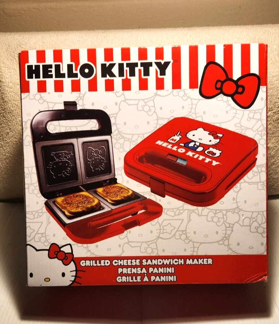 Hello Kitty Grilled Cheese Maker Panini Press and Compact Indoor