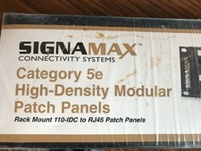 SIGNAMAX 48458MD-C5e 48-PORT CAT5E High Density PATCH PANEL RACK MOUNT