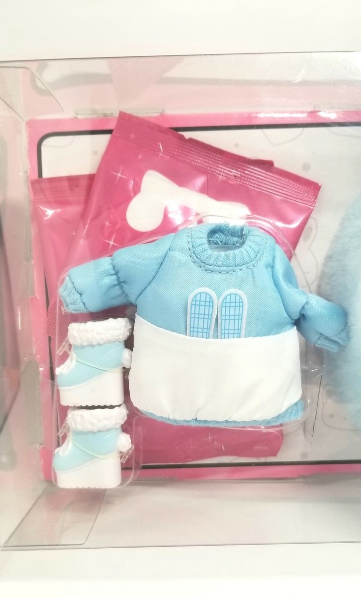 NEW DISPLAY Na Na Na Surprise doll ASPEN FLUFF Blue Bunny Fur Pom