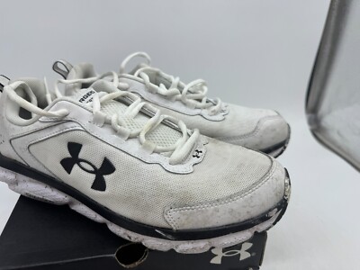Under Armour Charged Assert 9 Marble Athletic Sneakers Men's White Lace-Up - 10